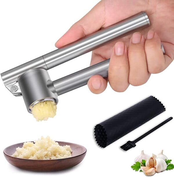 Mempedont Garlic Press Mincer - 304 Stainless Steel Garlic Crusher